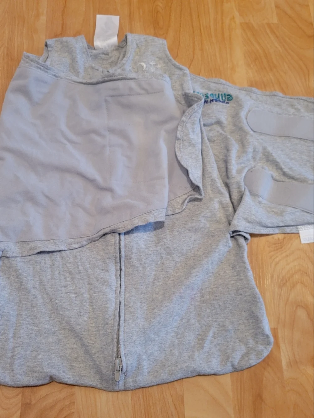 Halo Sleep Sack Swaddle Cotton Grey Newborn Size 0-3 Months